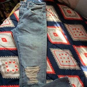 Distressed Levi’s jeans